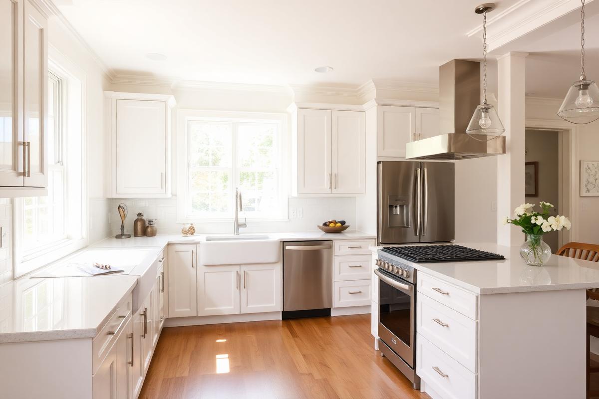 Renovated kitchen interior
